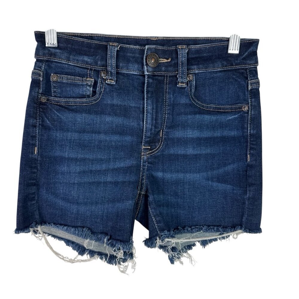 American Eagle Women's 00 Hi Rise Shorie Stretch Denim‎ Shorts EUC